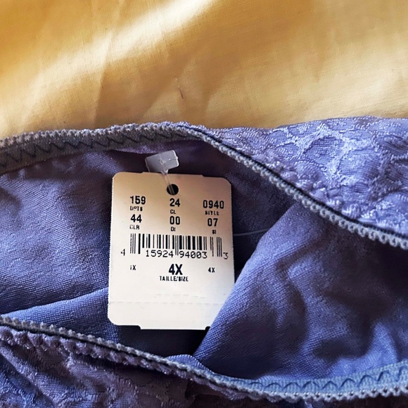 BRIEFS, TWO, NYLON LYCRA, PURPLE, SIZE 4X, ADDITION ELLE, TAGS ON, NEW NEVER WOR - Picture 2 of 6